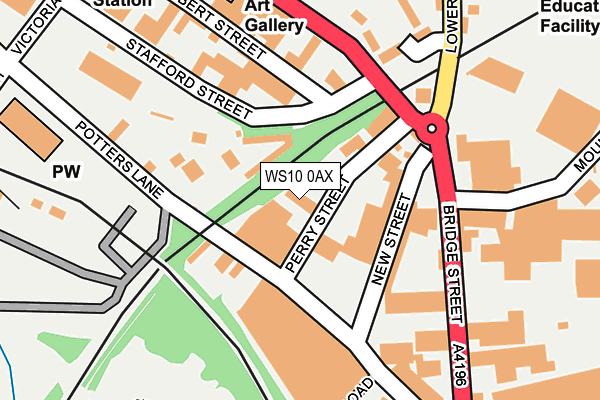 WS10 0AX map - OS OpenMap – Local (Ordnance Survey)