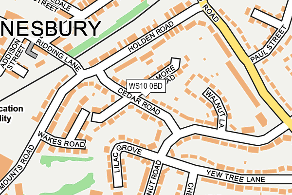 WS10 0BD map - OS OpenMap – Local (Ordnance Survey)