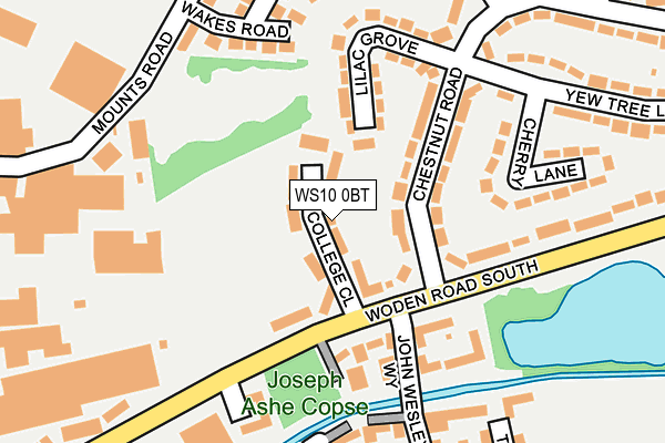 WS10 0BT map - OS OpenMap – Local (Ordnance Survey)