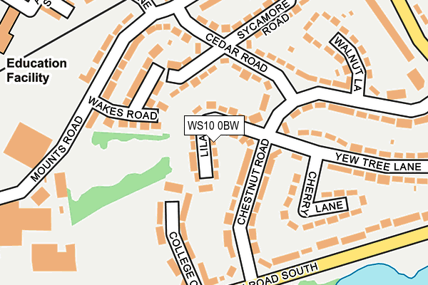 WS10 0BW map - OS OpenMap – Local (Ordnance Survey)