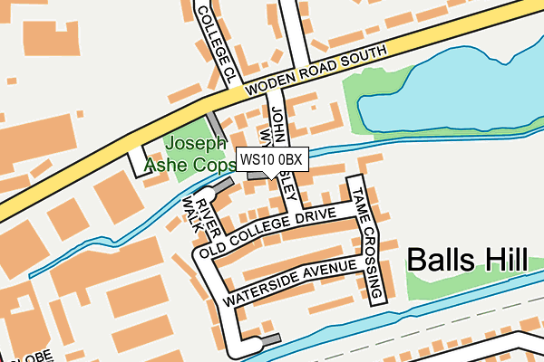 WS10 0BX map - OS OpenMap – Local (Ordnance Survey)