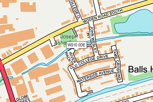 WS10 0DE map - OS OpenMap – Local (Ordnance Survey)