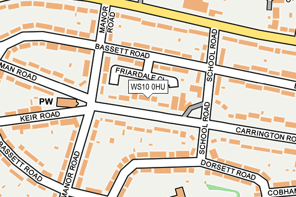 WS10 0HU map - OS OpenMap – Local (Ordnance Survey)