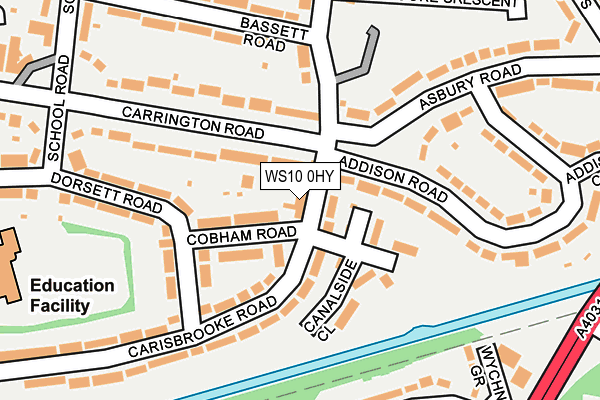 WS10 0HY map - OS OpenMap – Local (Ordnance Survey)