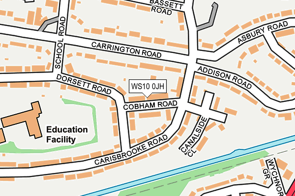 WS10 0JH map - OS OpenMap – Local (Ordnance Survey)