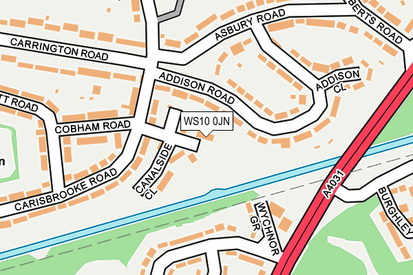 WS10 0JN map - OS OpenMap – Local (Ordnance Survey)