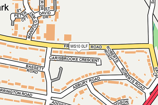 WS10 0LF map - OS OpenMap – Local (Ordnance Survey)