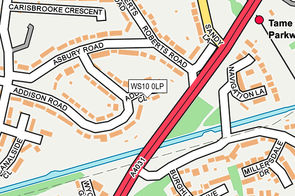 WS10 0LP map - OS OpenMap – Local (Ordnance Survey)