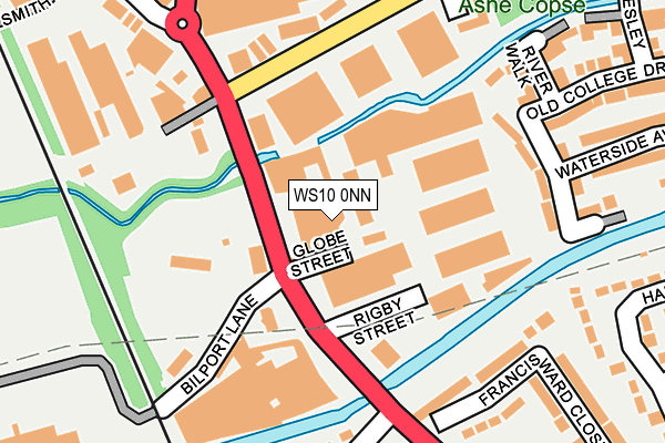 WS10 0NN map - OS OpenMap – Local (Ordnance Survey)