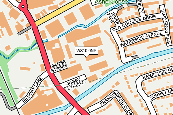 WS10 0NP map - OS OpenMap – Local (Ordnance Survey)