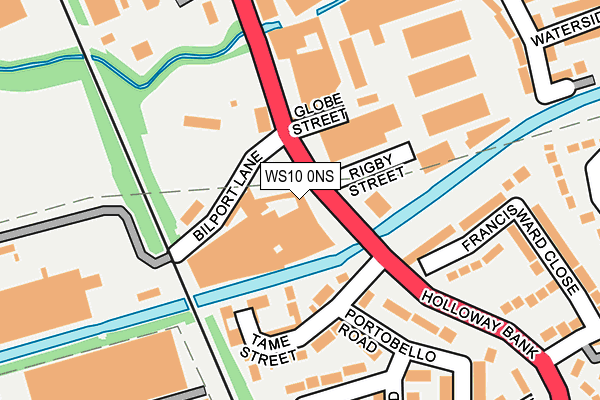 WS10 0NS map - OS OpenMap – Local (Ordnance Survey)