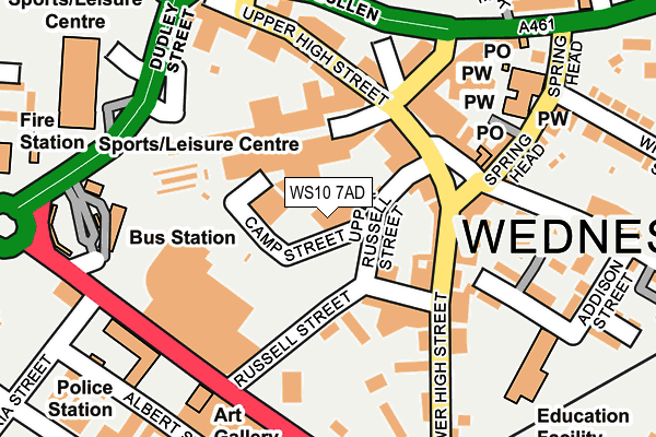 WS10 7AD map - OS OpenMap – Local (Ordnance Survey)
