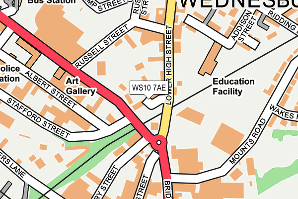 WS10 7AE map - OS OpenMap – Local (Ordnance Survey)
