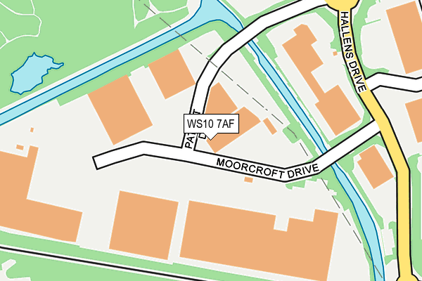 WS10 7AF map - OS OpenMap – Local (Ordnance Survey)