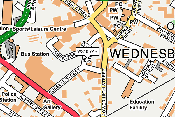 WS10 7AR map - OS OpenMap – Local (Ordnance Survey)