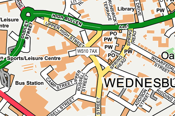 WS10 7AX map - OS OpenMap – Local (Ordnance Survey)