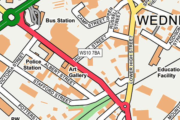 WS10 7BA map - OS OpenMap – Local (Ordnance Survey)