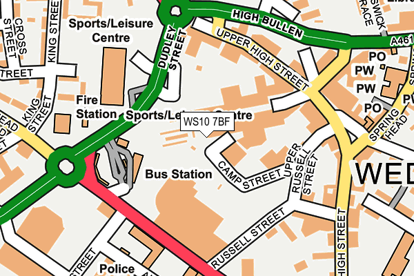 WS10 7BF map - OS OpenMap – Local (Ordnance Survey)