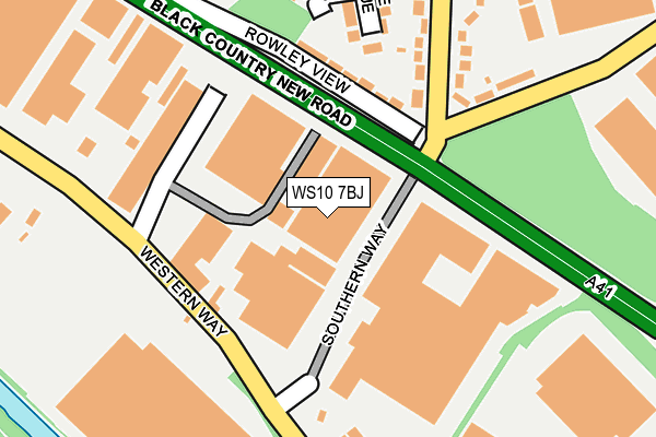WS10 7BJ map - OS OpenMap – Local (Ordnance Survey)