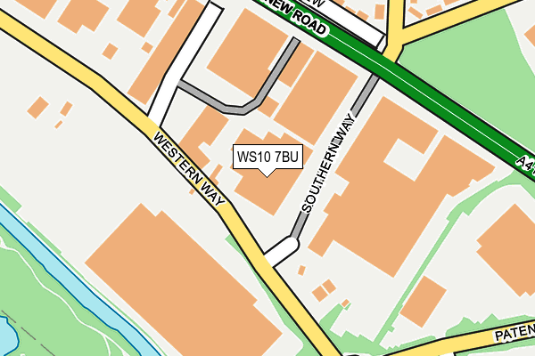 WS10 7BU map - OS OpenMap – Local (Ordnance Survey)