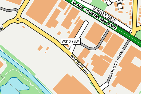 WS10 7BW map - OS OpenMap – Local (Ordnance Survey)