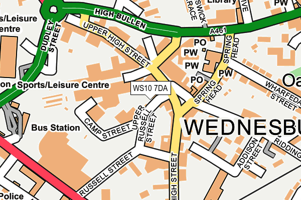 WS10 7DA map - OS OpenMap – Local (Ordnance Survey)