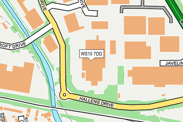WS10 7DD map - OS OpenMap – Local (Ordnance Survey)