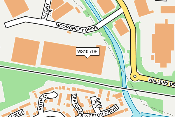 WS10 7DE map - OS OpenMap – Local (Ordnance Survey)