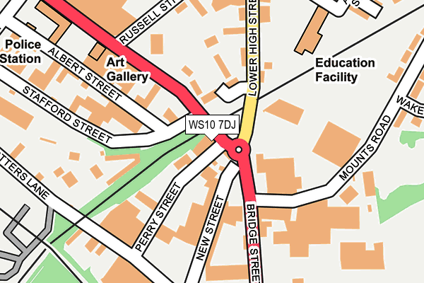 WS10 7DJ map - OS OpenMap – Local (Ordnance Survey)