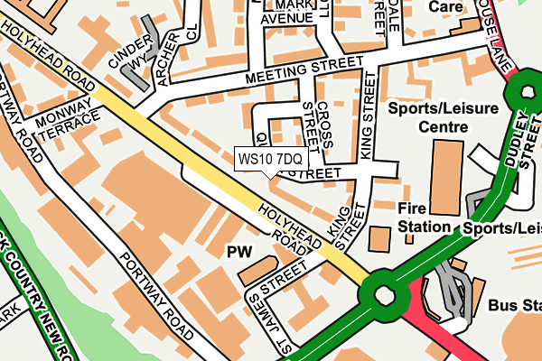 WS10 7DQ map - OS OpenMap – Local (Ordnance Survey)