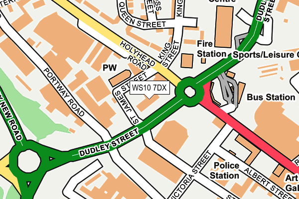 WS10 7DX map - OS OpenMap – Local (Ordnance Survey)