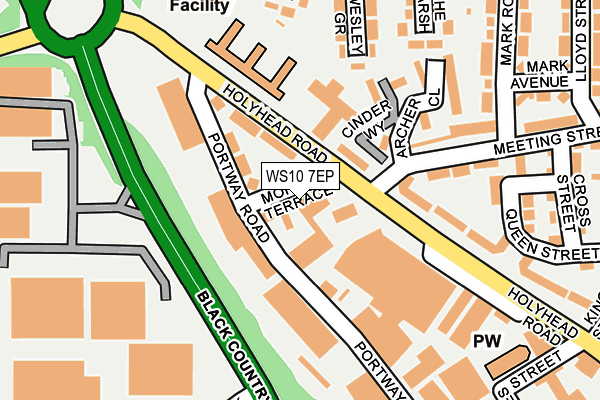 WS10 7EP map - OS OpenMap – Local (Ordnance Survey)