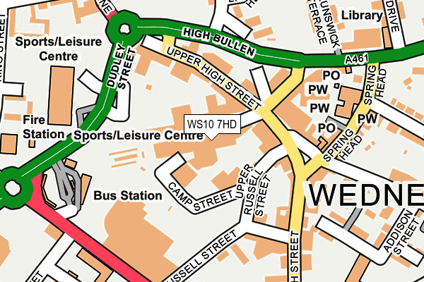 Map of BARGAIN HUT WEDNESBURY LTD at local scale