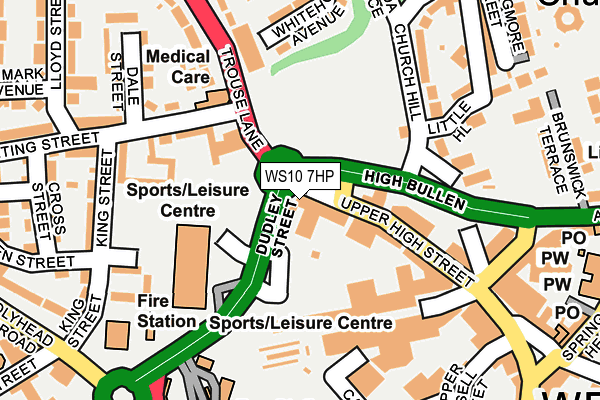 WS10 7HP map - OS OpenMap – Local (Ordnance Survey)