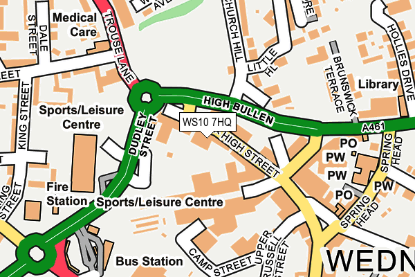 Map of RR ABBOTS BROMLEY LTD at local scale