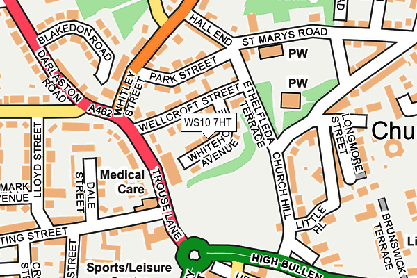 WS10 7HT map - OS OpenMap – Local (Ordnance Survey)