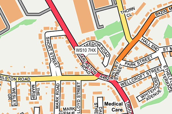 WS10 7HX map - OS OpenMap – Local (Ordnance Survey)