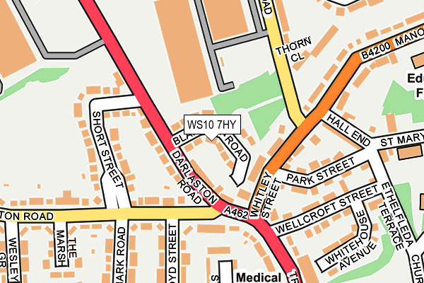 WS10 7HY map - OS OpenMap – Local (Ordnance Survey)