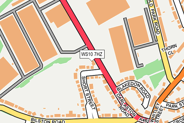 WS10 7HZ map - OS OpenMap – Local (Ordnance Survey)