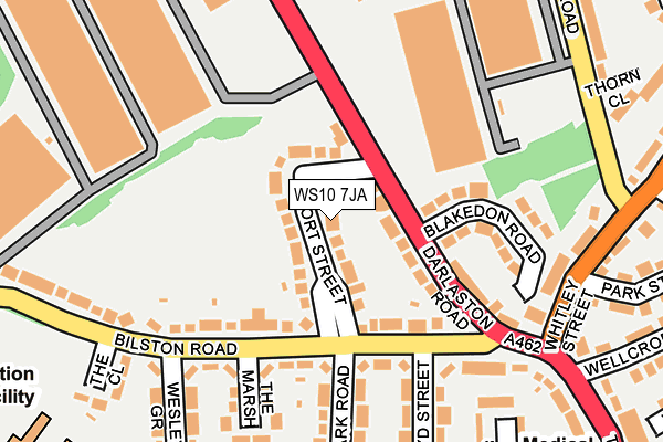 WS10 7JA map - OS OpenMap – Local (Ordnance Survey)