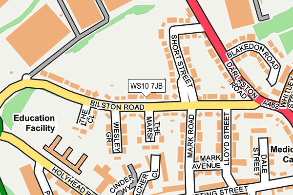 WS10 7JB map - OS OpenMap – Local (Ordnance Survey)
