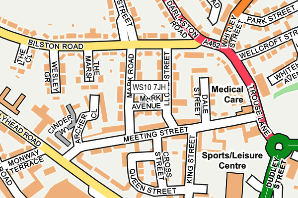 WS10 7JH map - OS OpenMap – Local (Ordnance Survey)