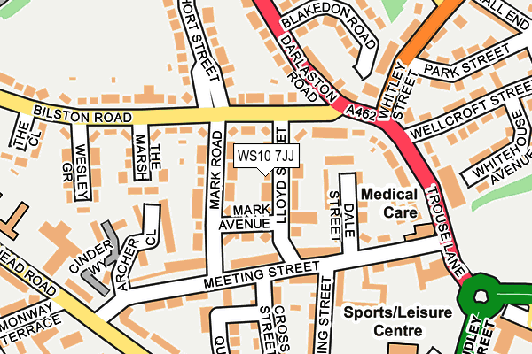 WS10 7JJ map - OS OpenMap – Local (Ordnance Survey)