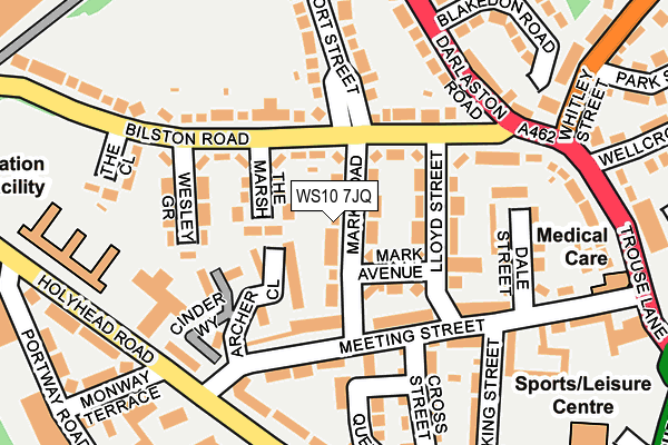 WS10 7JQ map - OS OpenMap – Local (Ordnance Survey)
