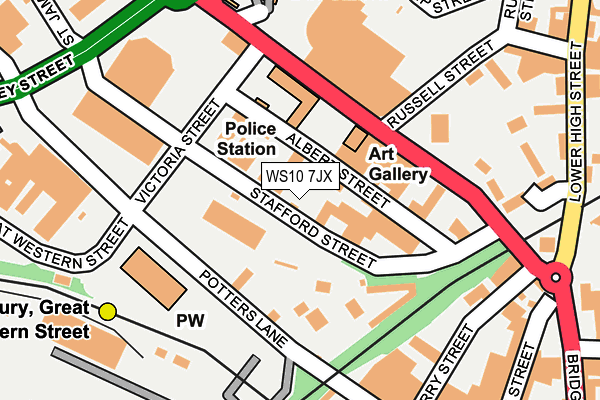 WS10 7JX map - OS OpenMap – Local (Ordnance Survey)