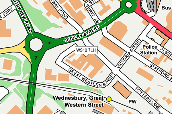 WS10 7LH map - OS OpenMap – Local (Ordnance Survey)