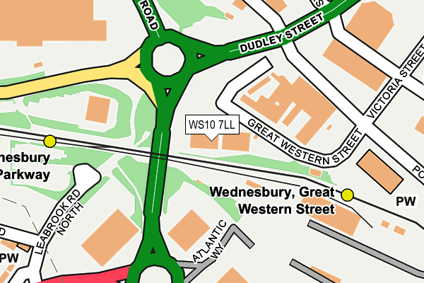 WS10 7LL map - OS OpenMap – Local (Ordnance Survey)
