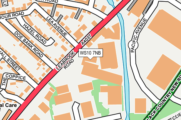 WS10 7NB map - OS OpenMap – Local (Ordnance Survey)