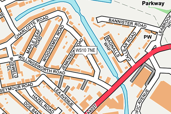 WS10 7NE map - OS OpenMap – Local (Ordnance Survey)