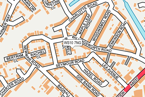 WS10 7NG map - OS OpenMap – Local (Ordnance Survey)